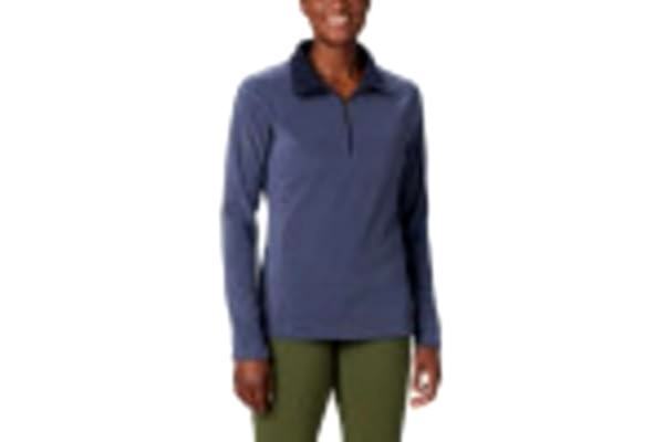 Columbia  dam, Glacial IV, fleece-Pulli med halv dragkedja, blå (Nocturnal), S