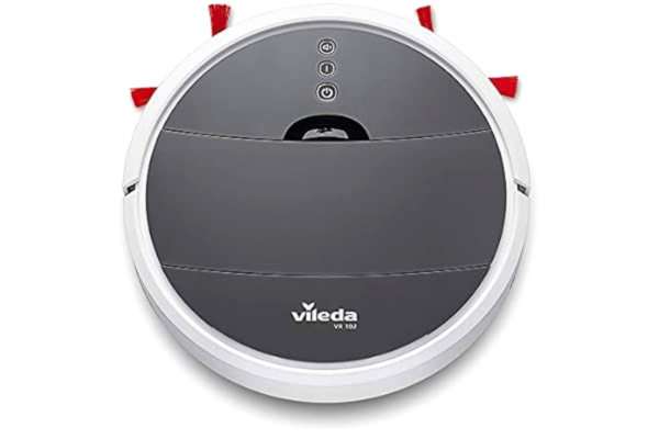 Vileda  VR 102 Robot Vacuum Cleaner (with Extra-Long Run Time and XL Suction Opening), White