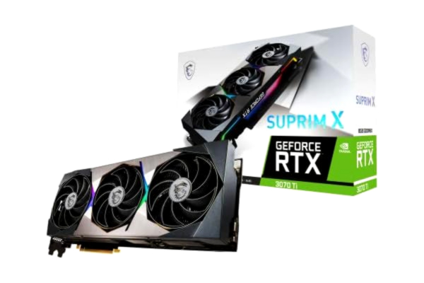 MSI  GeForce RTX 3070 Ti SUPRIM X 8G NVIDIA 8 Go GDDR6X Carte Graphique Acier Inoxydable