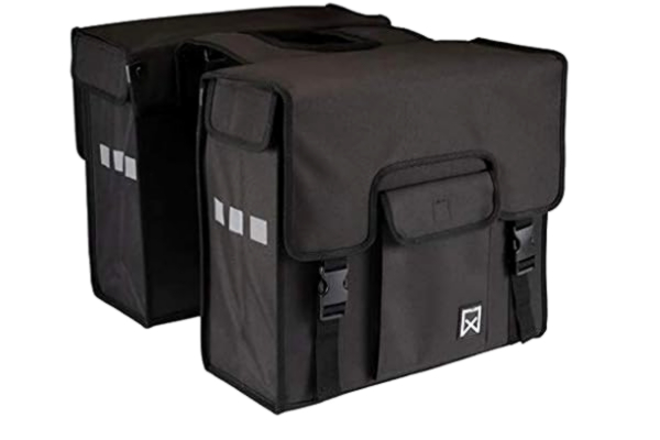 Willex  Bicycle Bike Rear Tail Panniers Storage Commuter Bags 38 L Black 10601