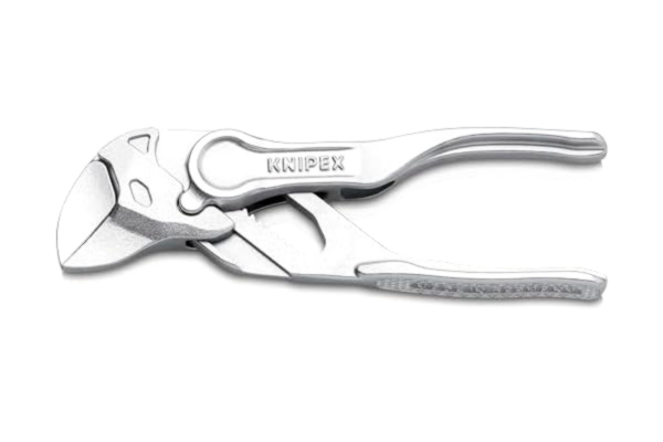 Knipex  Tångnyckel XS Tång- och skruvnyckel i ett verktyg förkromad, präglad, grov yta 100 mm 86 04 100