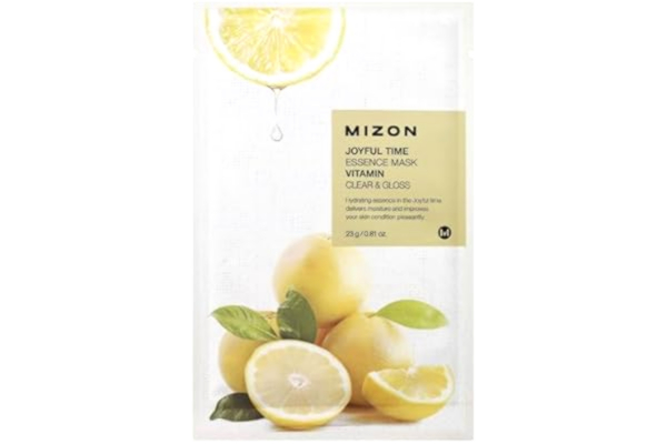 Mizon 3D ansiktsmask med vitamin C för briljans och vitalitet, glädjande tidsessens 23 g