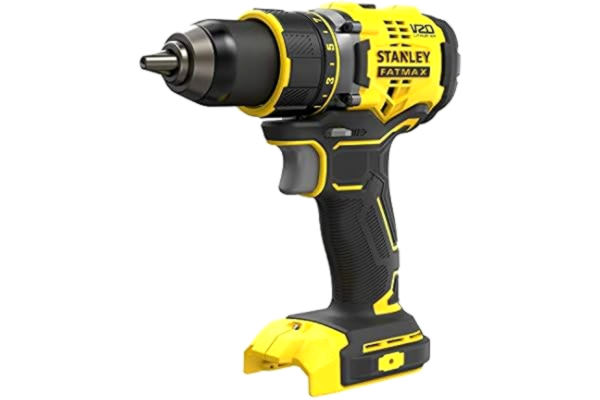 Stanley Tools Stanley FatMax 18 V 2-växlad sladdlös borrskruvdragare SFMCD720B (2.0Ah, max. Vridmoment 80 Nm, borstlös motor med fullmetallväxellåda, LED-ljus, inkl. bältesklämma, leverans utan batteri och laddare)