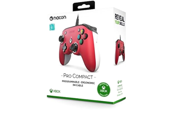 Nacon  Xbox Series Erbjudande handkontroll - Pro Compact Controller. Färg Röd.