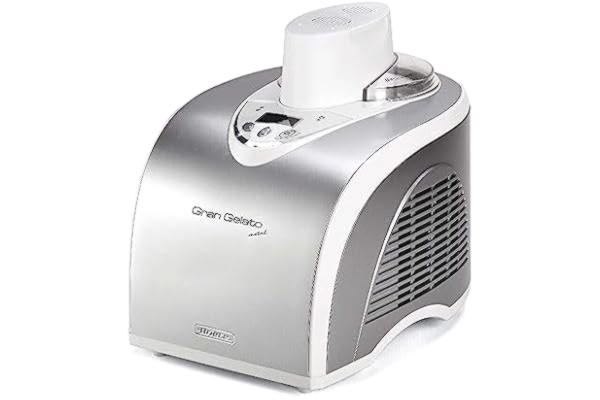 Ariete  693 glassmaskin med LCD-display Gran Gelato metall-693, 135 W, silver