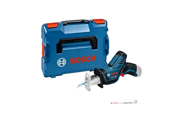 Bosch  Professional 12V System sladdlös tigersåg GSA 12V-14 (sågdjup i trä/metallprofiler: 65/50 mm, 2x sågklingor, utan batterier och laddare, i L-BOXX 102)