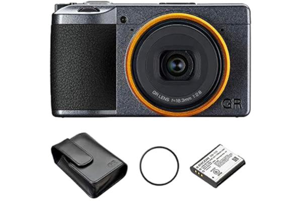 Ricoh  GR III Street Edition Premium Compact Digital Camera with extra battery DB-110 and Case GC-9 case - The ultimate snapshooter