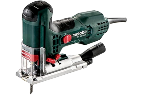 Metabo  601100500 sticksåg STE 100 QUICK | + sugproppar, skyddsglas, dragkedjeskyddsplåt, nycklar, kasse, sågblad | Softgrip surface/vario elektronik/spänneblasfunktion (effekt 710 W)