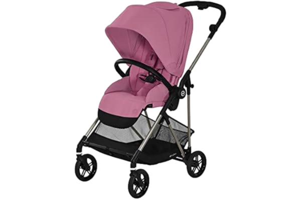 Cybex CYBEX Gold Melio Wózek spacerowy, Od urodzenia do ok. 3 lat (maks. 15 kg), Ultralekki (tylko 6 kg), Różowy