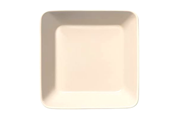 Iittala  Teema fyrkantig tallrik porslin skål i färgen beige, mått: 16,4 cm x 16,4 cm x 4,4 cm, 1061229