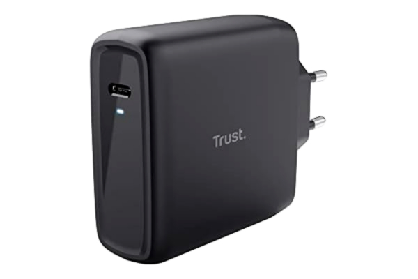 Trust  Maxo 100 W USB-C-laddare, 75% återvunnet material, snabbladdare med 2 m USB-C-kabel, nätadapter för iPhone, iPad, Samsung Galaxy, Steam Deck, Smartphones, surfplattor
