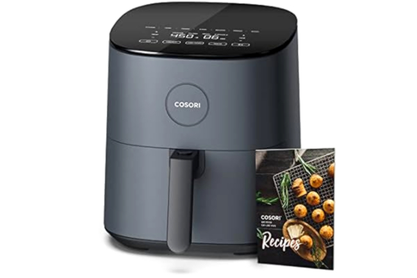 COSORI  Friteuse sans Huile 4,7L XL avec 100 Recettes, Air Fryer 1500W, Friteuse à Air Chaud avec 9 Programmes, et aussi Faites Cuire, Frire, Rôtir et Griller tous vos Aliments, Gris, CAF-L501
