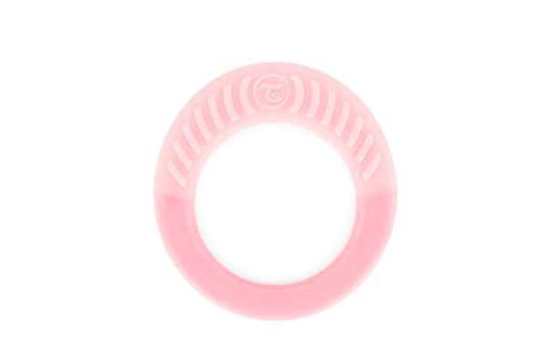 Twistshake  Bitring för 1+ Månader Babys, Bitleksaker för Babytandhjälp Lugnar Tandköttet, Lättar Tandvärk för Små Barn, BPA-fri, Pastellrosa