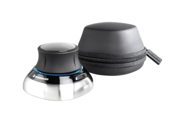 3DConnexion 3Dconnexion SpaceMouse - 3D mouse - Bluetooth 2.4 GHz - 3D-hiiri - 2 painiketta - Hopea