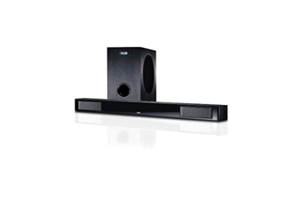 Magnat  SBW 280, volledig actieve 2.1 home theater soundbar met draadloze subwoofer, Bluetooth en HDMI, zwart