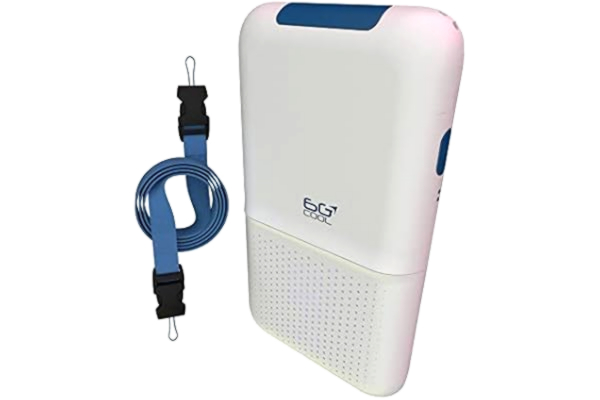 LIFAair  6GCool vit, bärbar luftrenare mot allergier, huvudvärk, damm, husdjurallergier, virus, rök. Förbättrad sömnkvalitet, var fokuserad på jobbet, studier och spel