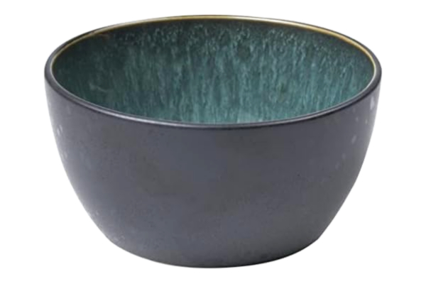 Bitz BITZ skål Dia. 14 x 7 cm svart/grön