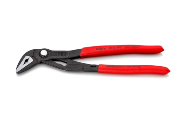 Knipex  Cobra ES Polygriptång extra slank grå, försedd med korrosionsskydd, med plastöverdrag som ger säkert grepp 250 mm 87 51 250