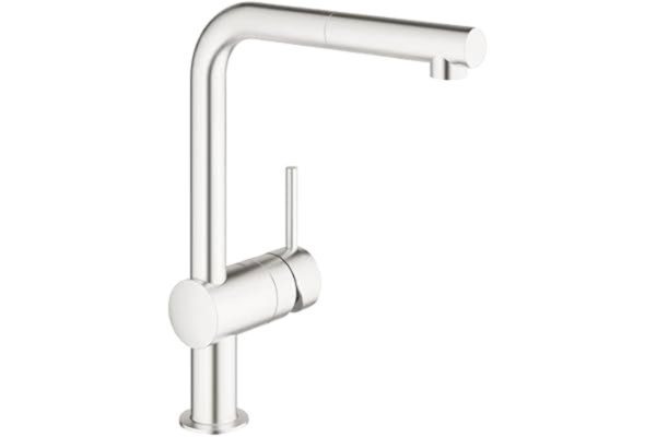 Grohe GROHE 32168DC0 | Minta kökskran L-pip | utdragbar spray | Superstål