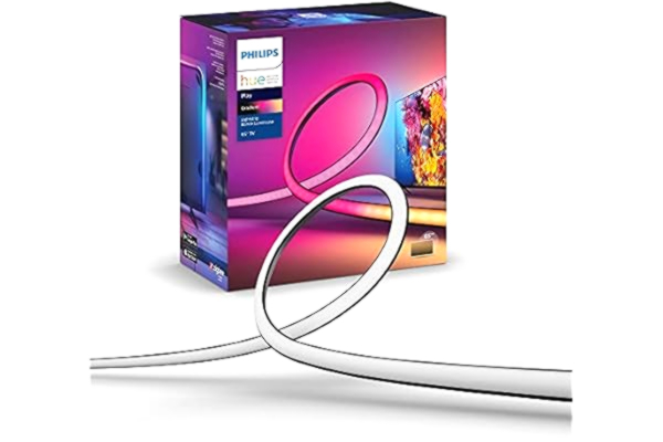Philips  Hue Play Gradient Lightstrip 65": LED-ljusslinga, nätaggregat inkluderad, Philips Hue White and Color, Zigbee, flerfärgad