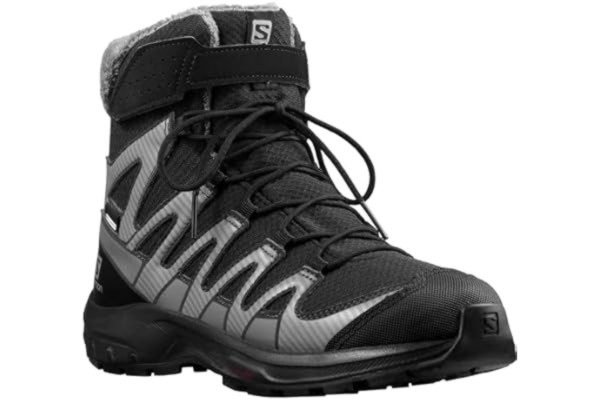 Salomon  XA PRO 3D V8 Winter CSWP Unisex barn vattentäta vandringsskor, - Svart Phantom Quiet Shade - 32 EU