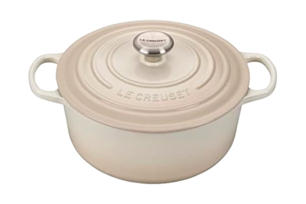 Le Creuset  - Signature Round Cast Iron Casserole 26 cm - Meringue
