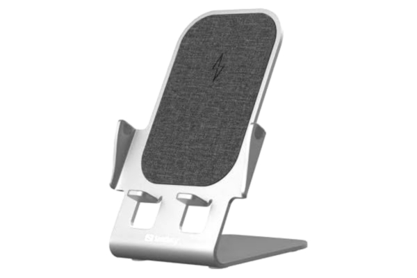 Sandberg  Wireless Charger Stand Wireless Charger Stand 15 W aluminium, 441–51 (Trådlöst laddningsstativ 15 W aluminium)