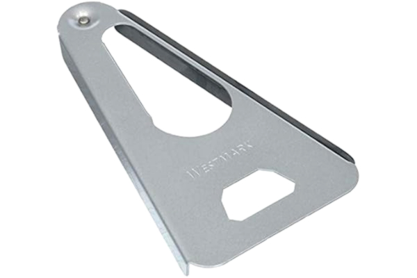 Westmark  Mångsidig öppnare i retroförpackning, Stål/Gummi, 17 x 9,8 x 1,5 cm, Twist, Silver, 1050RT60