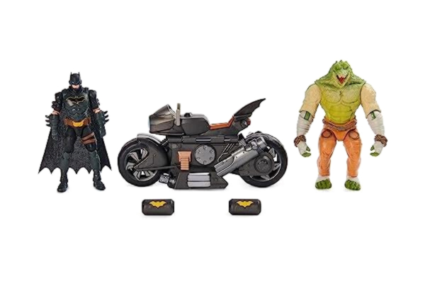Batman  - Batcycle with 10 cm Killer Croc & Batman (6067444) [FIGURKA]