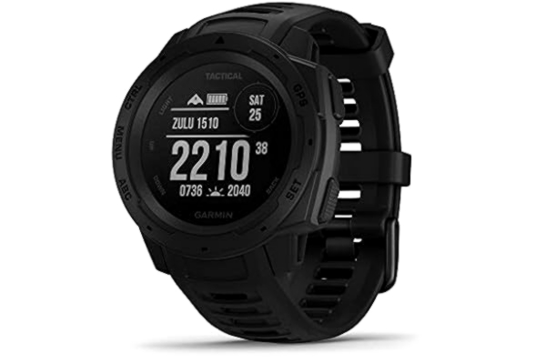 Garmin  Instinct Tactical Edition - Montre GPS fiable et robuste pour les activités outdoor avec fonctions tactiques - Noir