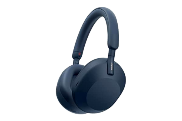 Sony  WH-1000XM5 brusreducerande trådlösa over-ear-hörlurar, bluetooth, tydlig samtalskvalitet, upp till 30 timmars batteritid, snabbladdning, Alexa & Google Assistant, iOS och Android - Midnight Blue
