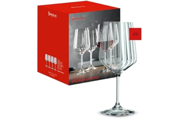 Spiegelau  & Nachtmann, sats med rödvinsglas, kristallglas, 630 ml, Mirrau LifeStyle, 4450171