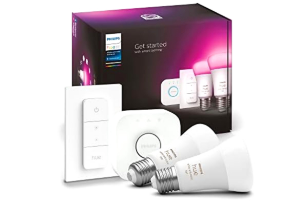 Philips  Hue – Startkit 2xE27 + bro och dimmer – vit och färgatmosfär