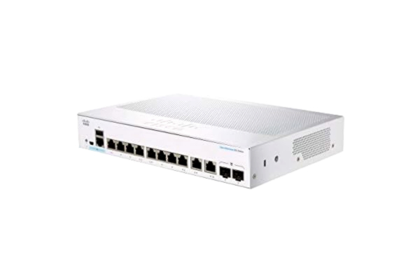 Cisco  Business CBS350-8T-E-2G hanterad switch | 8 GE-portar | ext. Strömförsörjning | 2 x 1 G-kombinationsportar | begränsat livslängd (CBS350-8T-E-2G)
