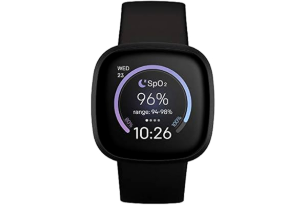 Fitbit  Versa 3 Health & Fitness Smartwatch with 6-months Premium Membership Included, Built-in GPS, Daily Readiness Score and up to 6+ Days Battery, Black