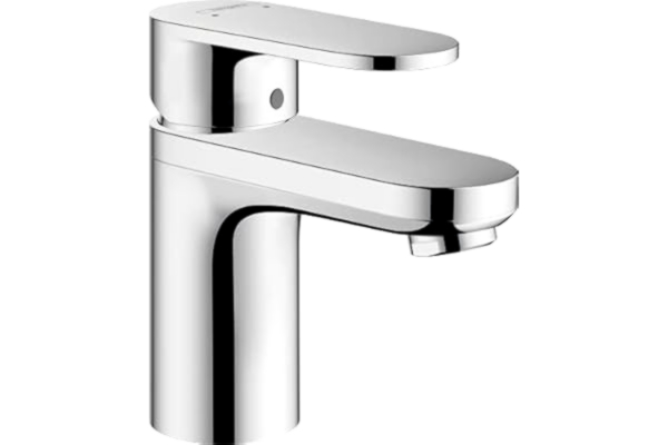 Hansgrohe hansgrohe Vernis Blend - Tvättställsblandare utan bottenventil, Vattenkran badrum med utloppshöjd 71 mm, Badrumskran vattenbesparande (EcoSmart), krom, 71558000