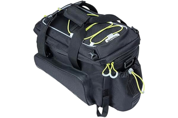 Basil  Miles XL PRO, Unisex Trunkbag voor volwassenen, Black Lime, 9-36 Liter