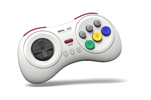 8Bitdo  M30 Bluetooth Controller for Switch, Windows and Android, 6-Button Layout for SEGA’s Classic Games