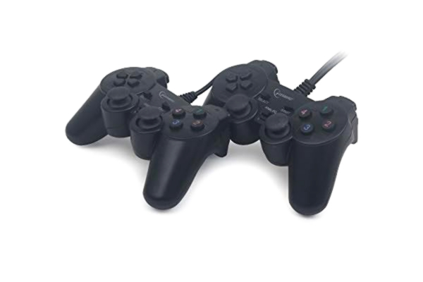 Gembird  JPD-UDV2-01 dubbel USB-gamepad med dubbel vibration svart