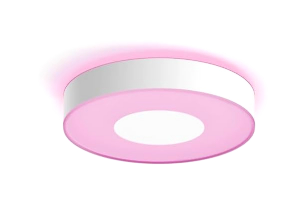 Philips  Hue Infuse M (Medium) Vit, smart hem LED-taklampa för kök, hall, vardagsrum & sovrum, 16 miljoner färger & justerbart vitt ljus, Bluetooth/Zigbee, röststyrning via Alexa, Google & Siri