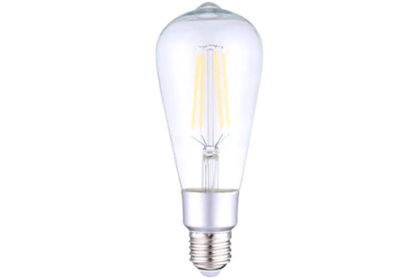 Lightme Shelly Vintage ST64 -Wi-Fi ansluten glödlampa 7W - 230 V, 2700 K, E27, 750 Lm, Röststyrning, Energibesparing