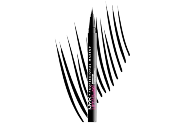 NYX  Professional Makeup, ögonbrynspenna, utrustad med en mikroborste för både tunna och tjocka linjer, Lift & Snatch! Brow Tint Pen, nyans: Black
