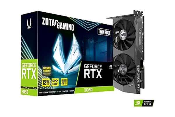 Zotac ZOTAC Gaming Graphics Card GEFORCE RTX 3060 Twin Edge 8GB GDDR6