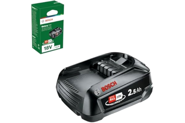 Bosch  18V reservbatteri (2,5 Ah, kompatibel med alla enheter i det gröna Bosch Home & Garden 18V-systemet)