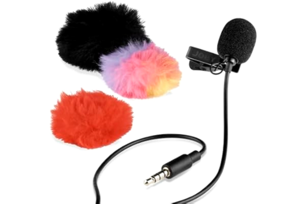 Joby JOBY Wavo Lav Mobile mikrofon, kontaktmikro med klämma, bärbar mikrofon för smartphones och kameror, ljudtillbehör för live-streaming, videoinnehåll, videobloggar, konferenssamtal