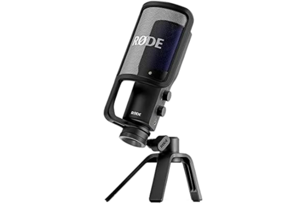 Røde RØDE NT-USB+ Professionell USB-mikrofon av hög kvalitet för inspelning av exceptionellt ljud direkt till dator eller mobilenhet