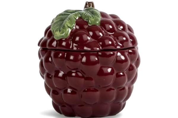 Byon  skål i druvform druva av dolomit i färgen lila, storlek: 10 cm, 5228625907