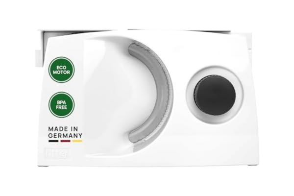 Ritter ritter markant 01 Hopfällbar elektrisk skivare & brödslickeapparat med EKO-motor, Made in Germany