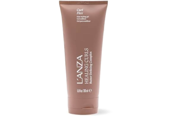 LANZA L'ANZA Healing Curls Curl Flex Memory Gel - Hårgel för Lockigt hår - Skapar Stark, Långvarig Stadga med Sulfatfri och Parabenfri Formula (200 ml)