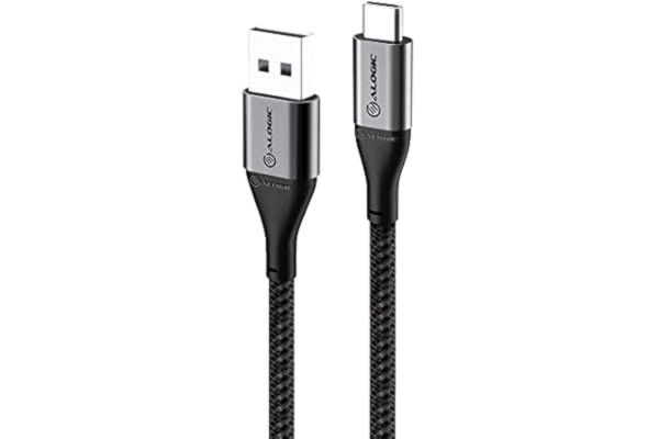 Alogic ALOGIC Super Ultra USB 2.0 USB-C-till USB-A-kabel – 3 A/480 Mbit/s – Space Grey – 1,5 m